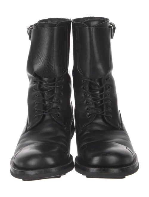 Prada Leather Combat Boots