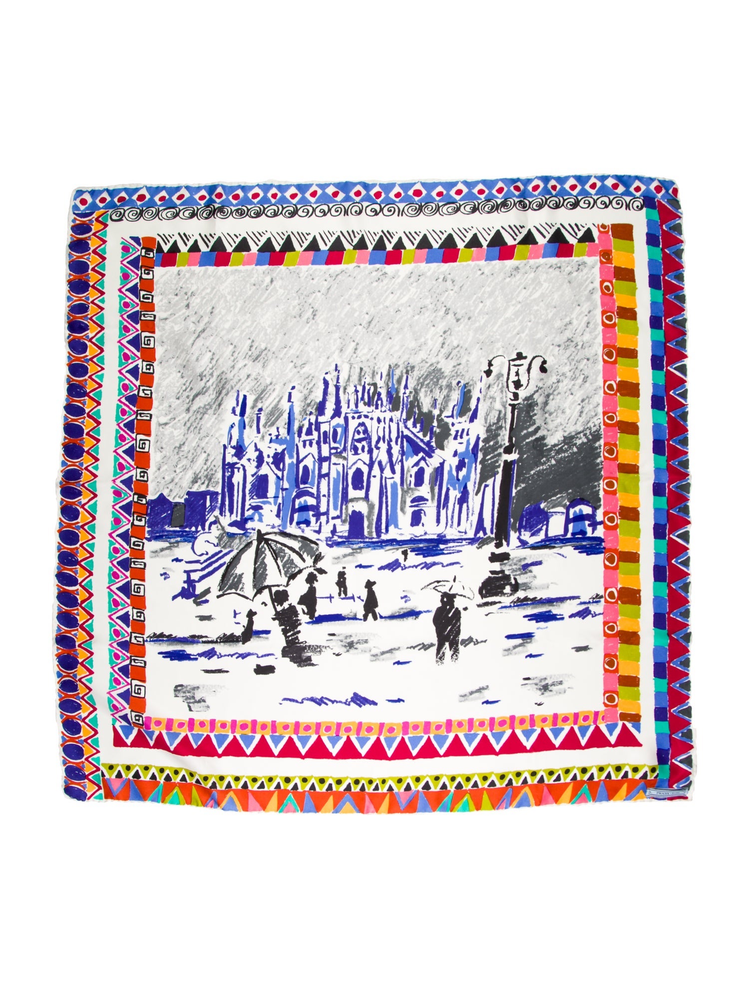 Prada Silk Printed Scarf