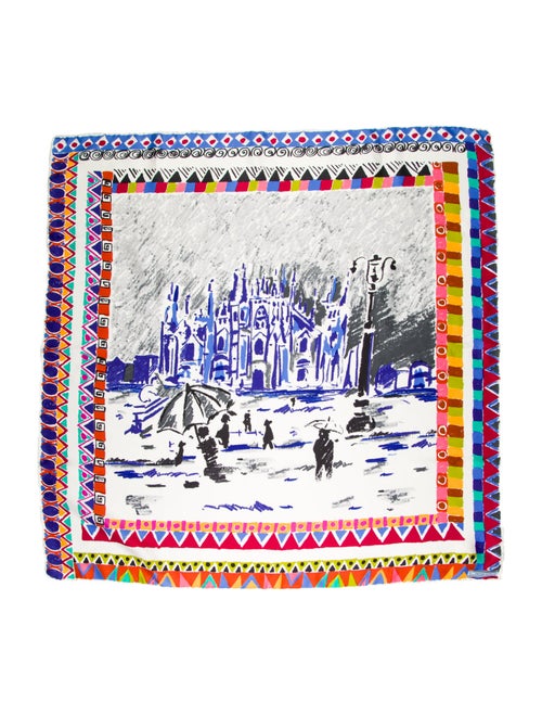 Prada Silk Printed Scarf