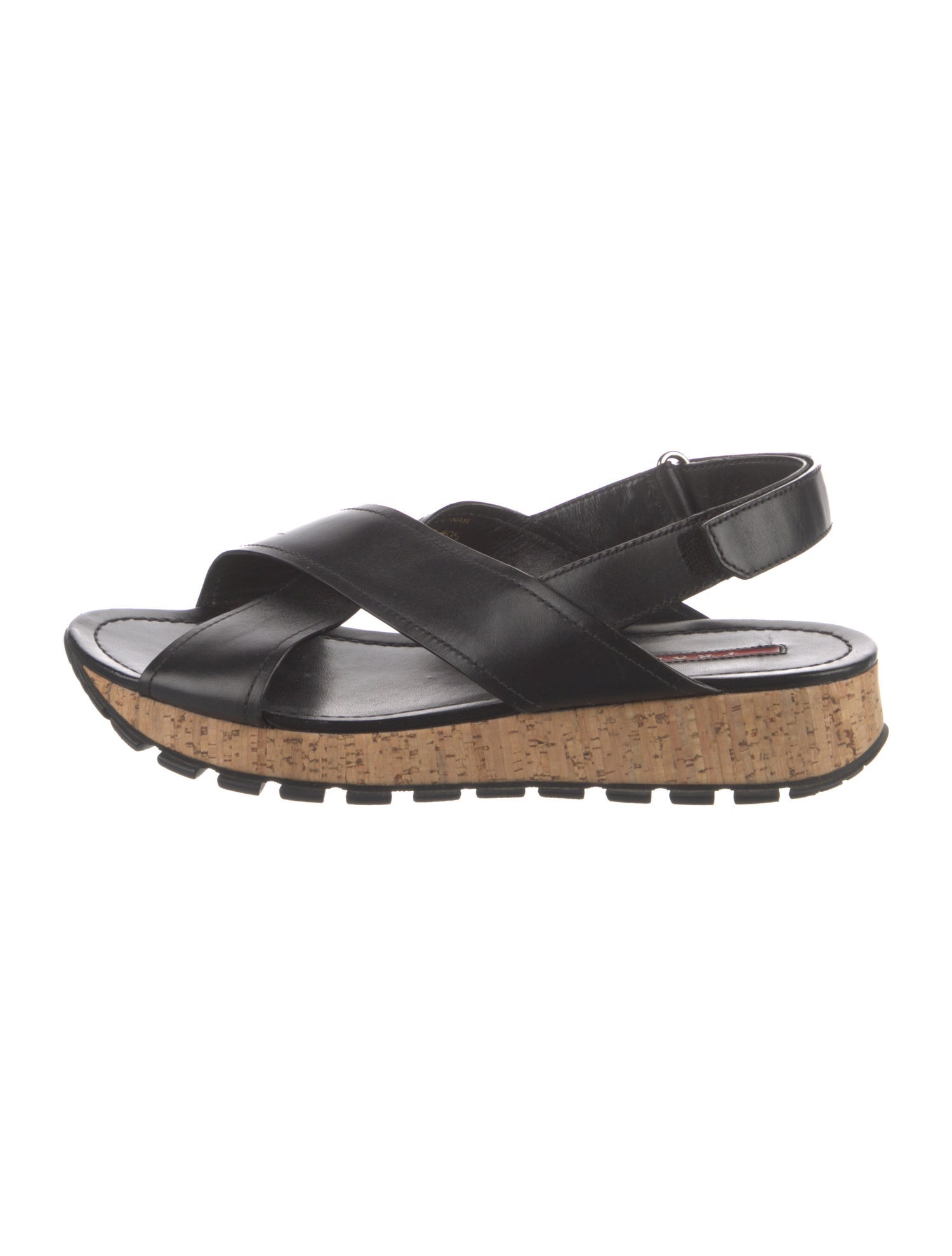 Prada Leather Slingback Sandals