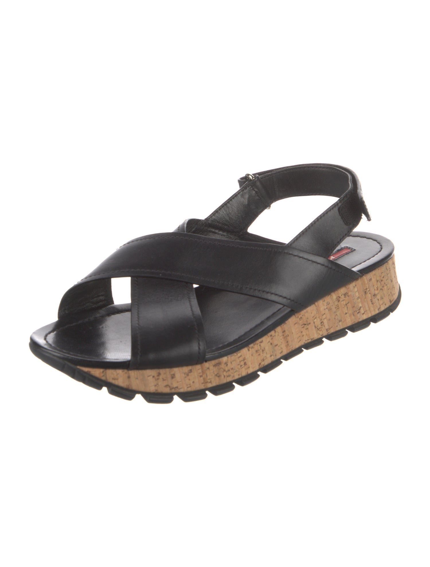 Prada Leather Slingback Sandals