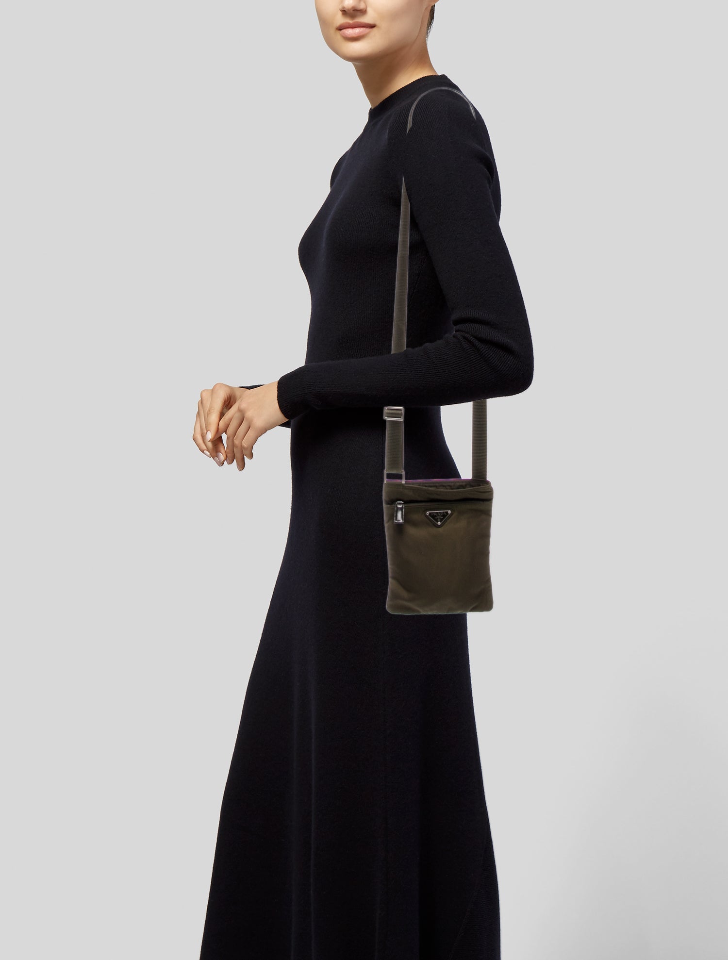 Prada Vela Nylon Crossbody Bag Vintage