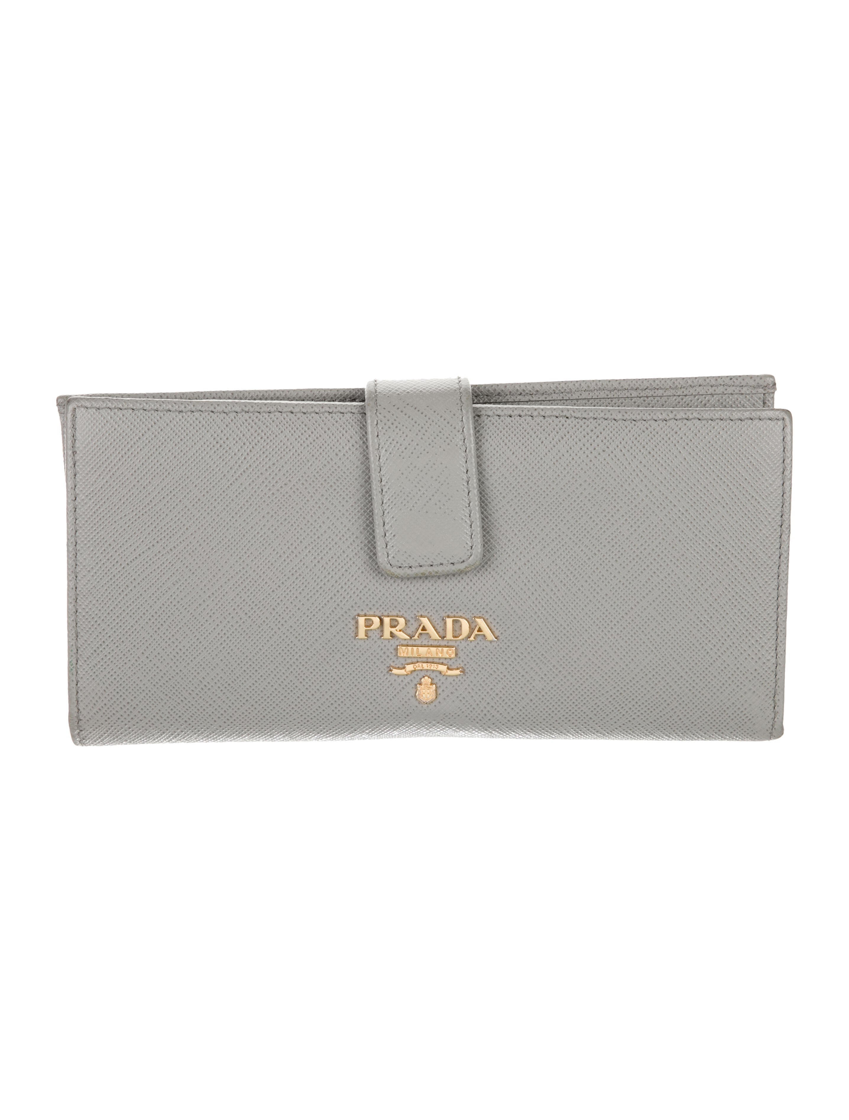 Prada Saffiano Lux Leather French Purse