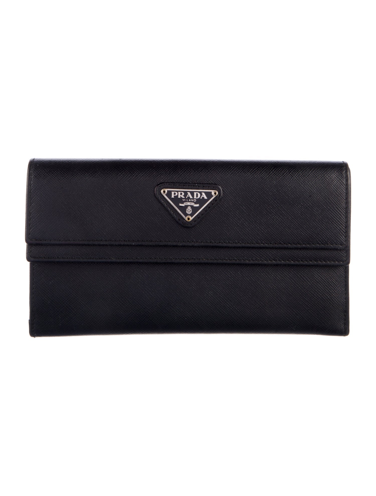 Prada Saffiano Lux Leather Trifold Wallet