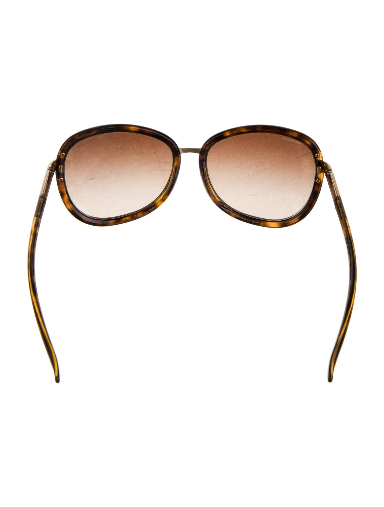Prada Round Gradient Sunglasses