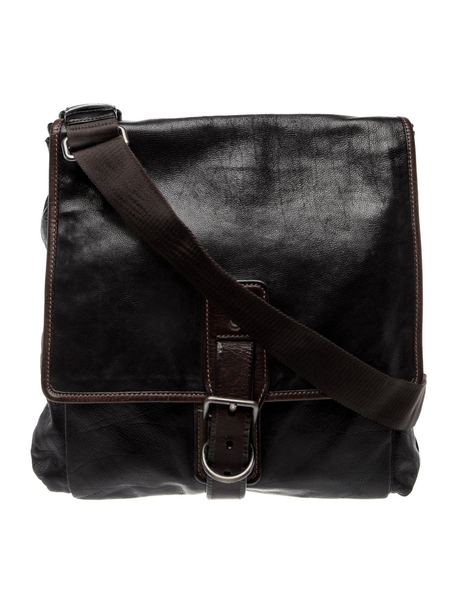 Prada Soft Calf Leather Messenger Bag