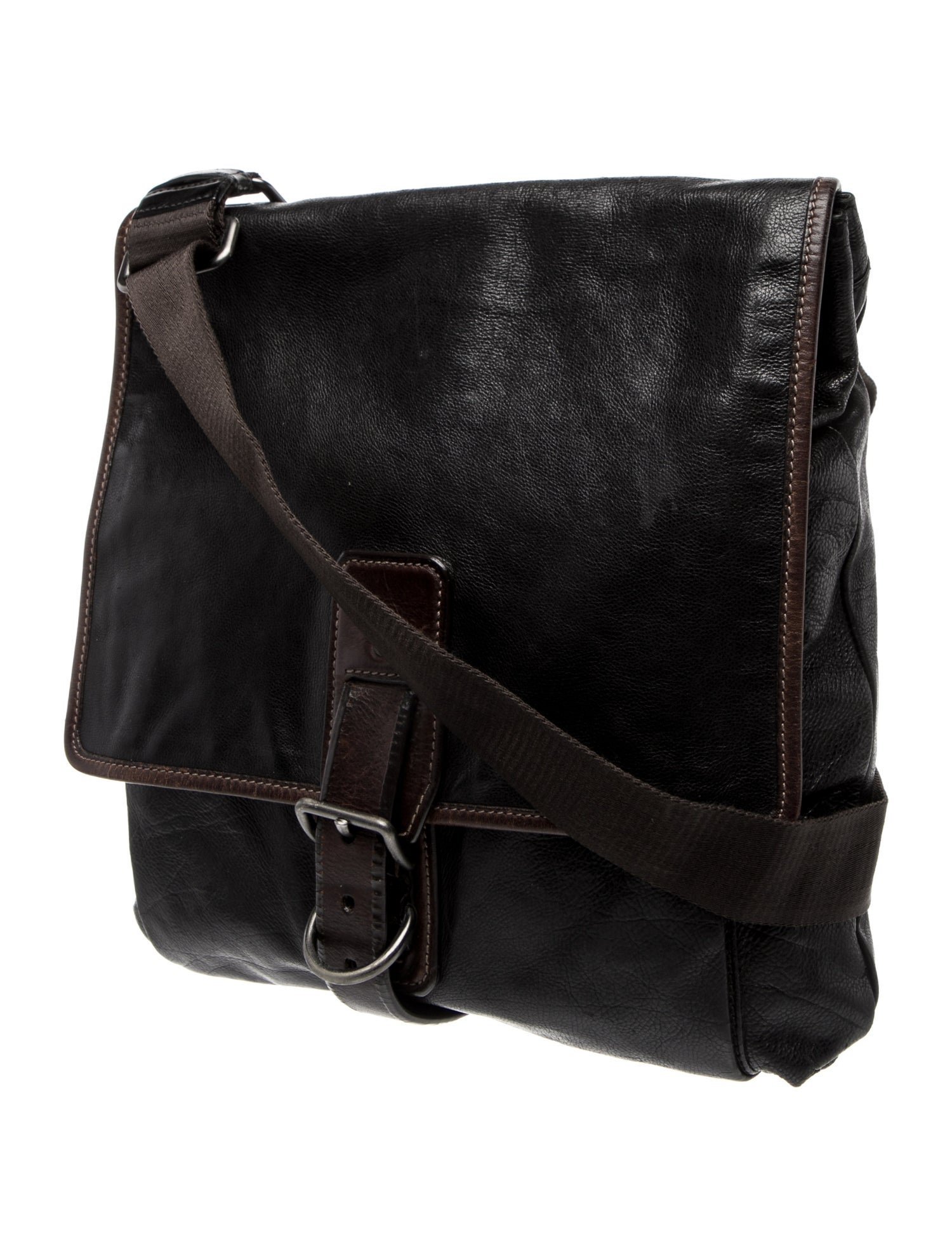 Prada Soft Calf Leather Messenger Bag
