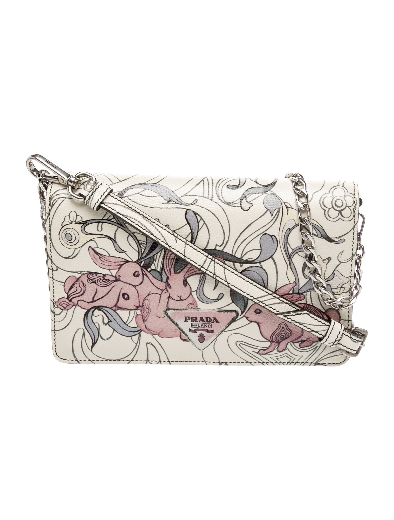 Prada Glace Calf Leather rabbit