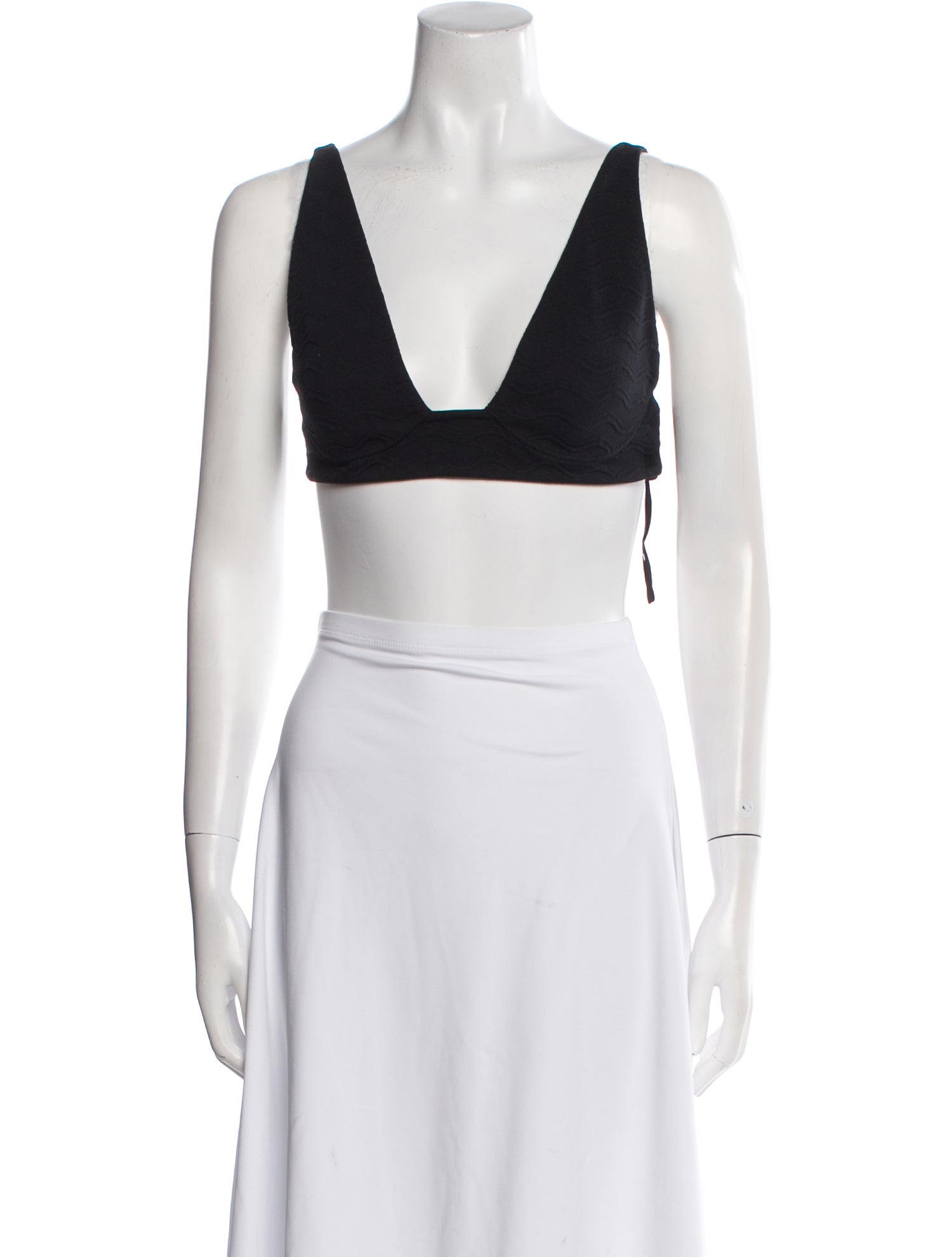 Prada 2022 V-Neck Crop Top