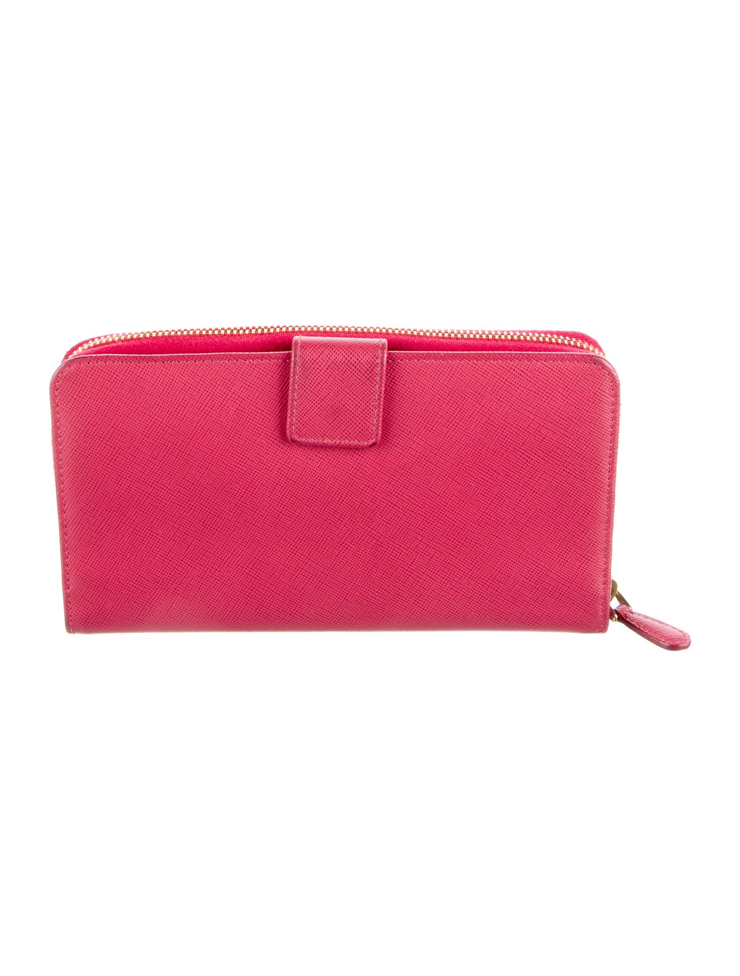 Prada Saffiano Metal Leather Continental Wallet