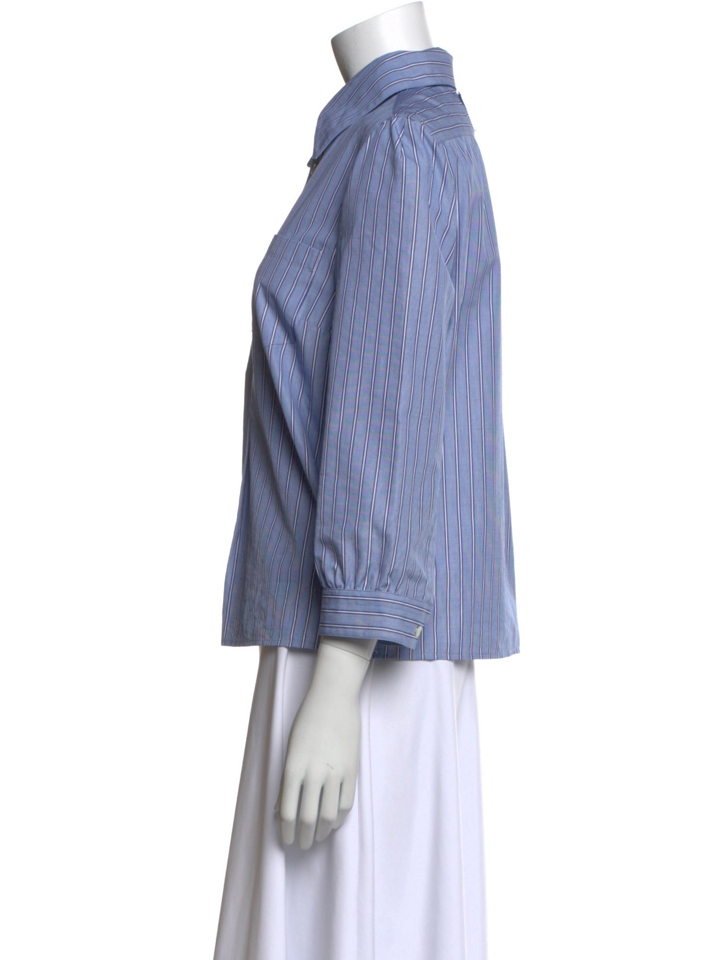 Prada 2024 Striped Button-Up Top