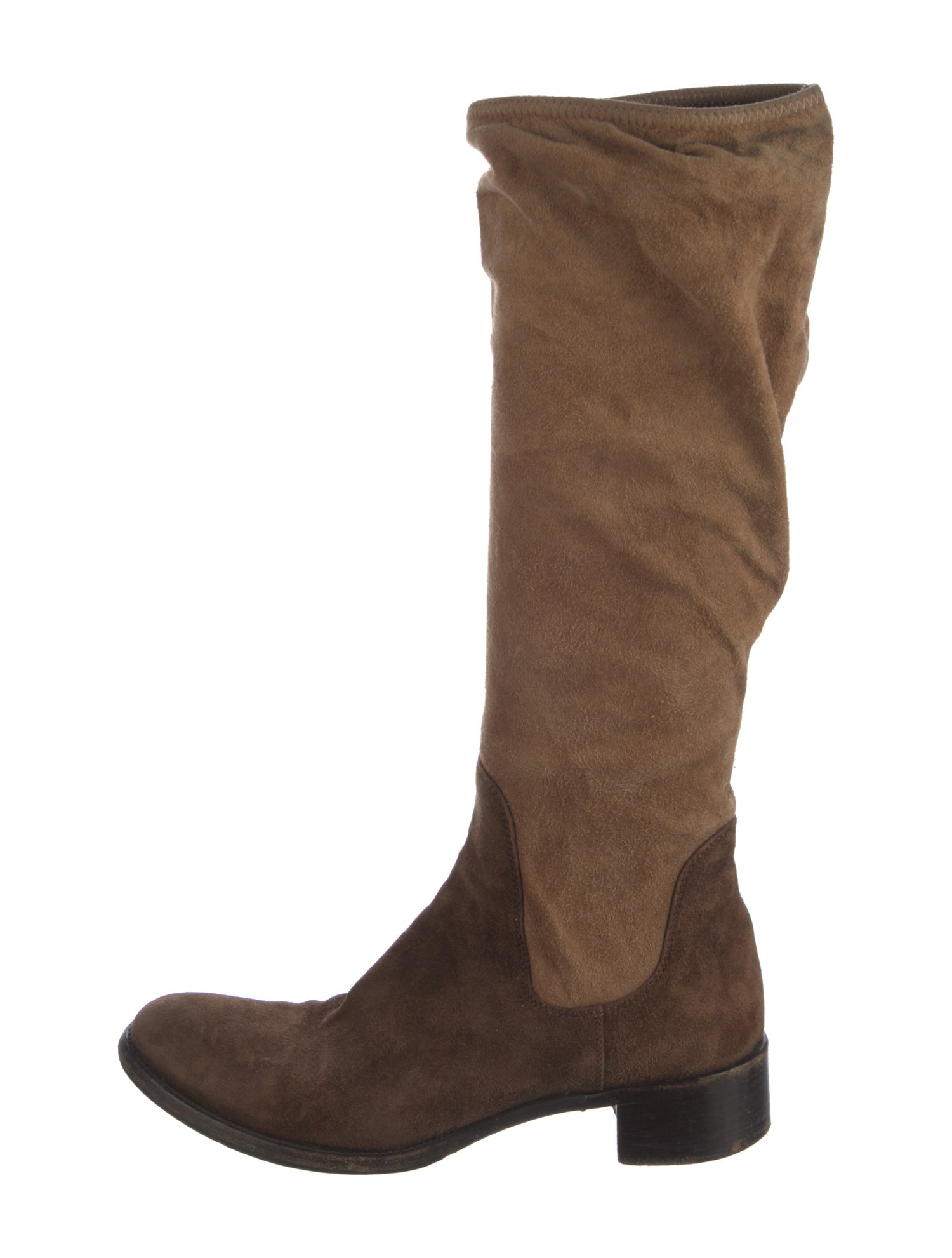 Prada Suede Riding Boots