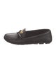 Prada Leather Bow Accents Loafers