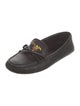 Prada Leather Bow Accents Loafers