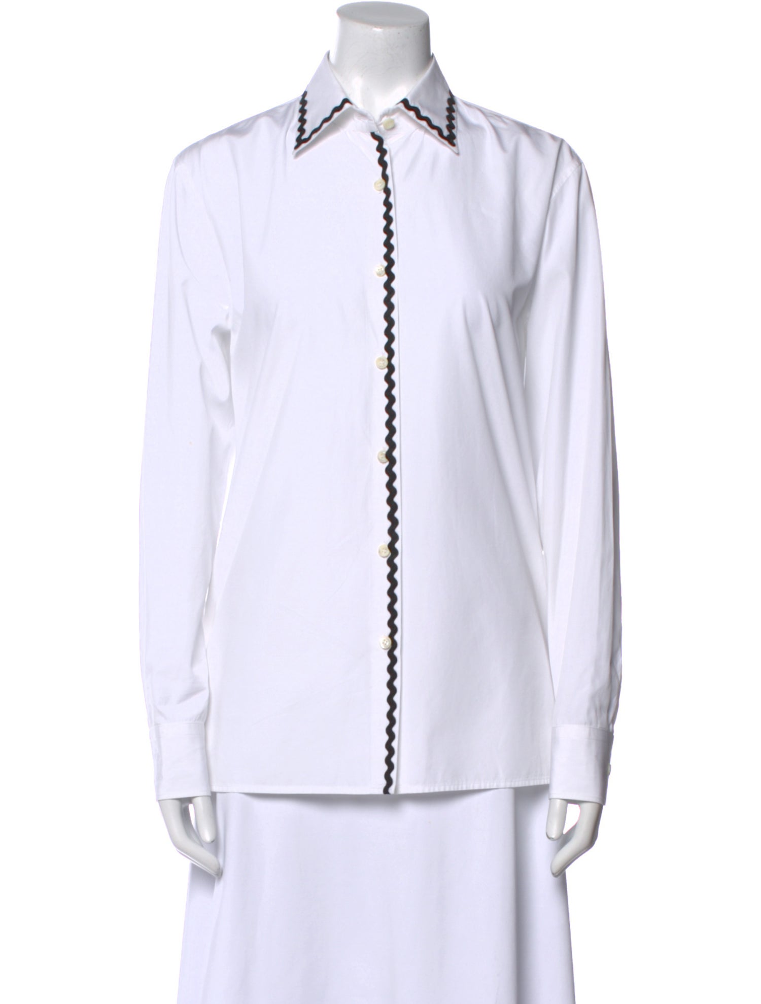 Prada 2023 Long Sleeve Button-Up Top