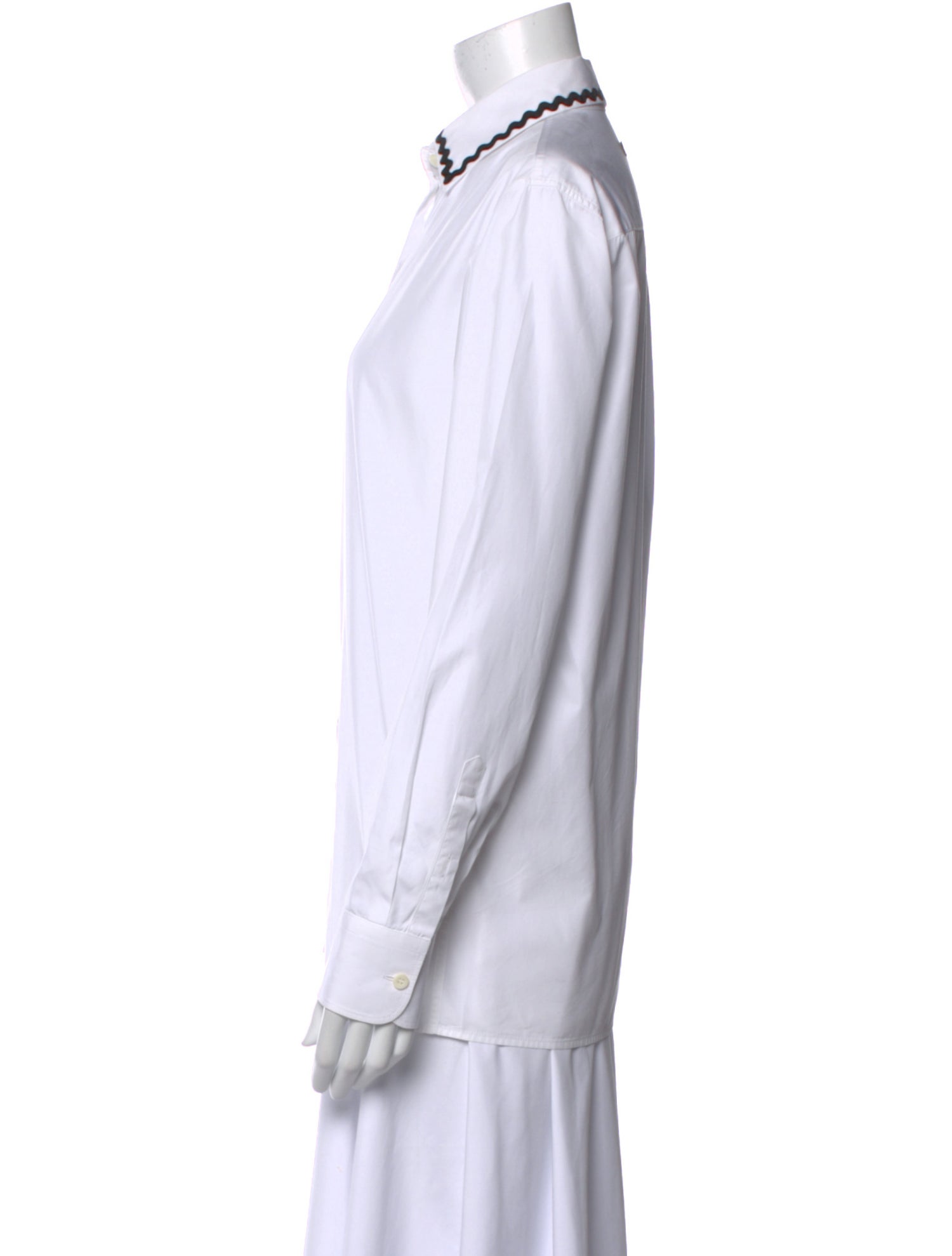 Prada 2023 Long Sleeve Button-Up Top