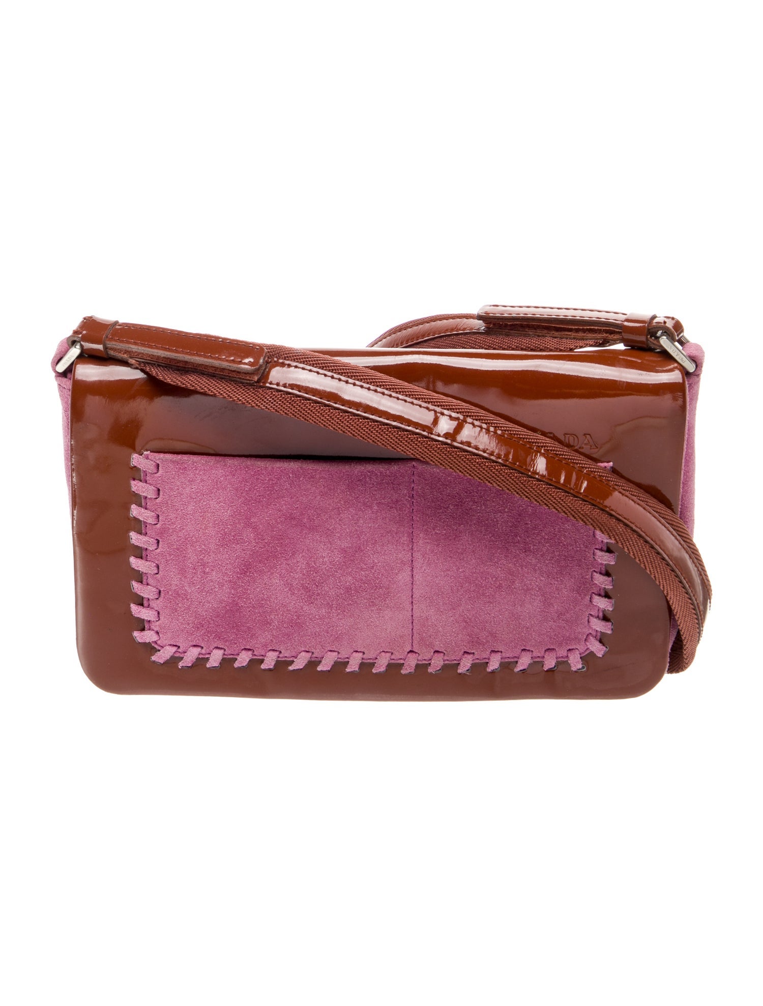 Prada Scamosciato Suede Shoulder Bag Vintage