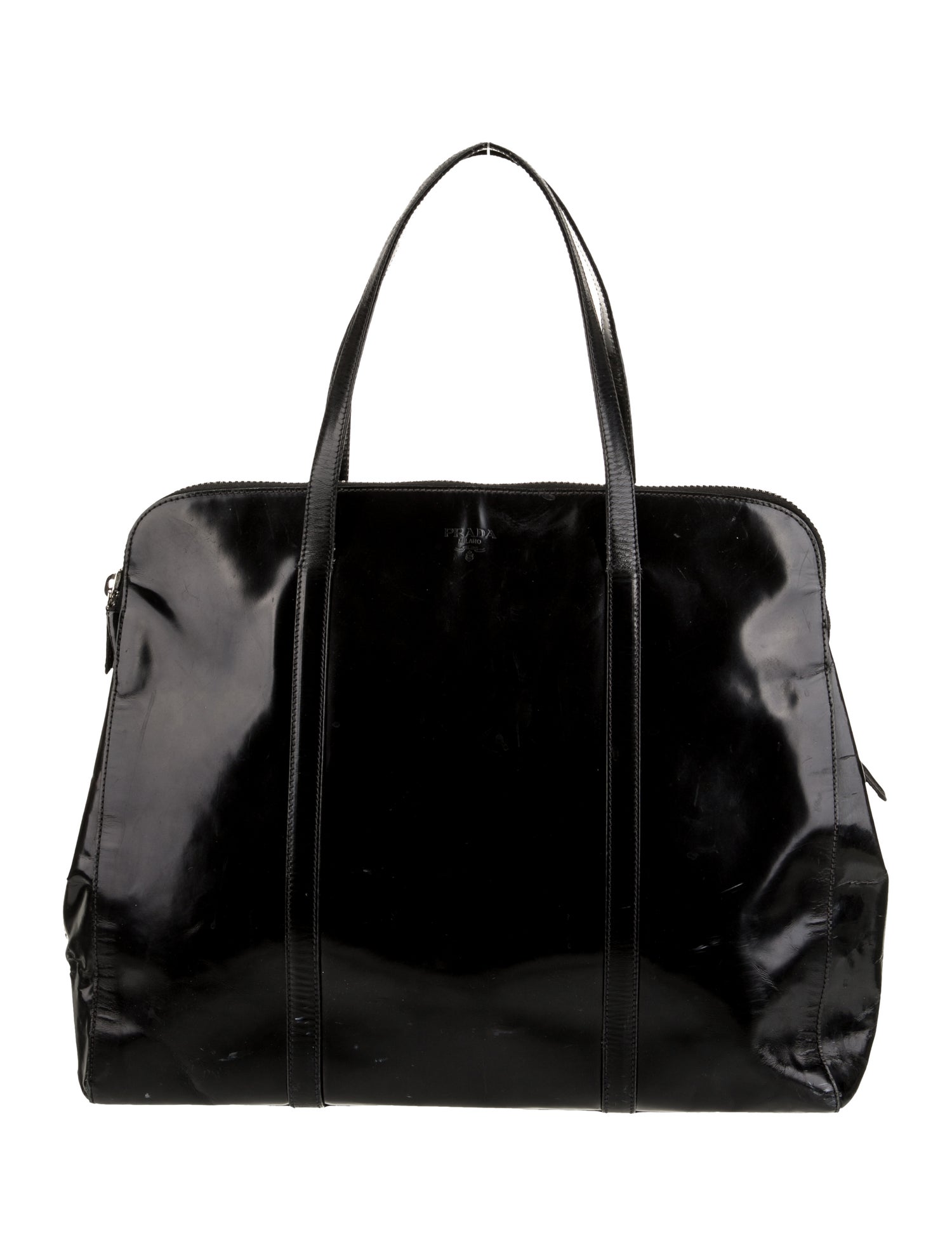 Prada Patent Leather Tote