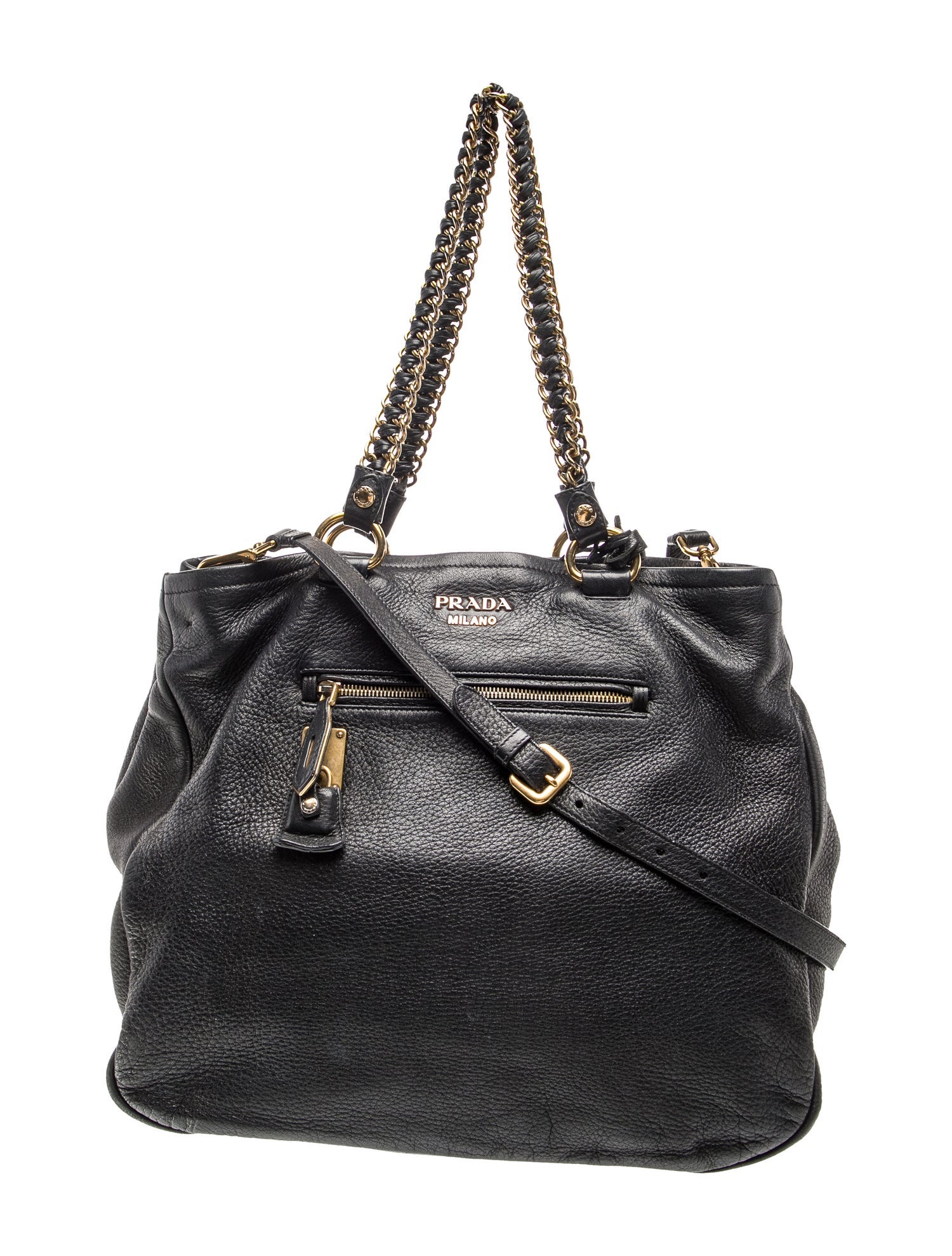 Prada Cervo Leather Tote