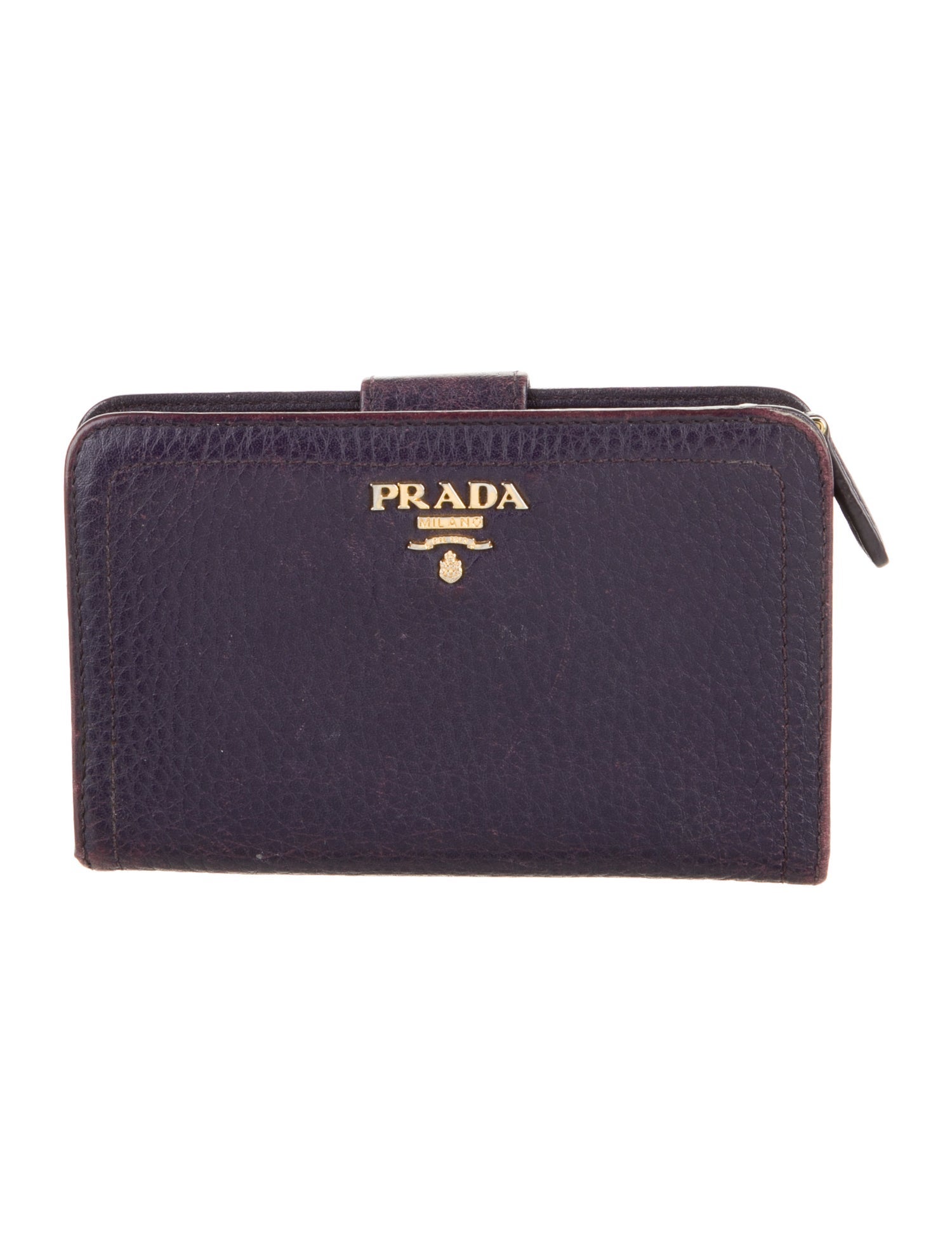 Prada Vitello Daino Leather French Purse