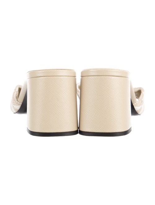 Prada Leather Printed Slides