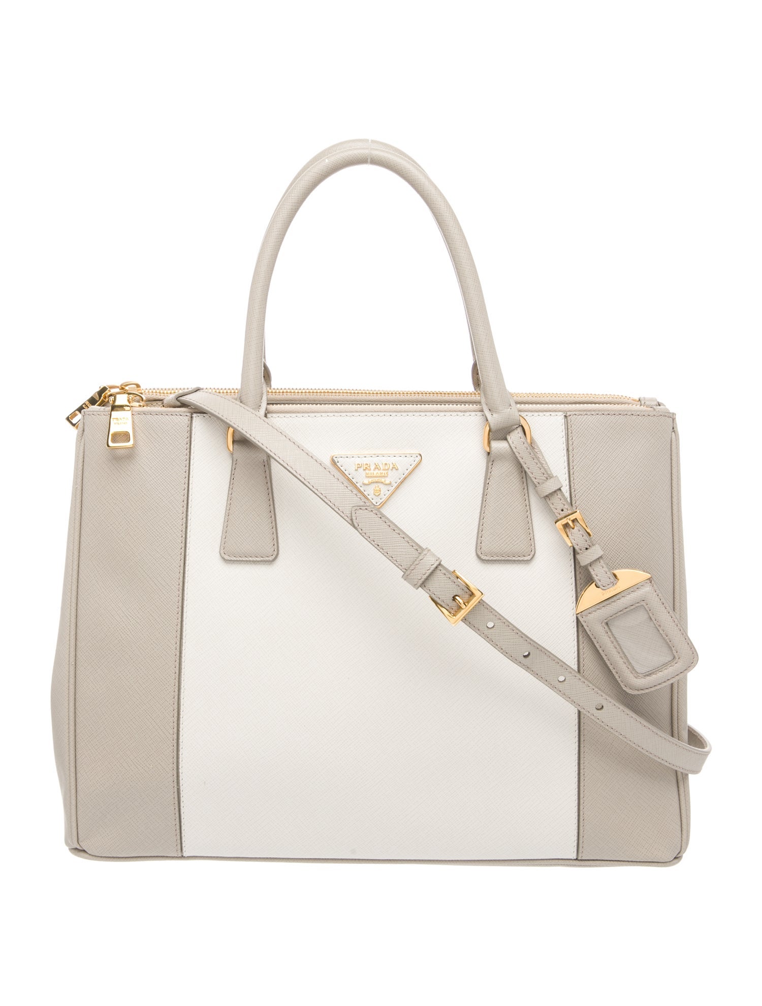 Prada Saffiano Lux Leather Galleria Double Zip Medium