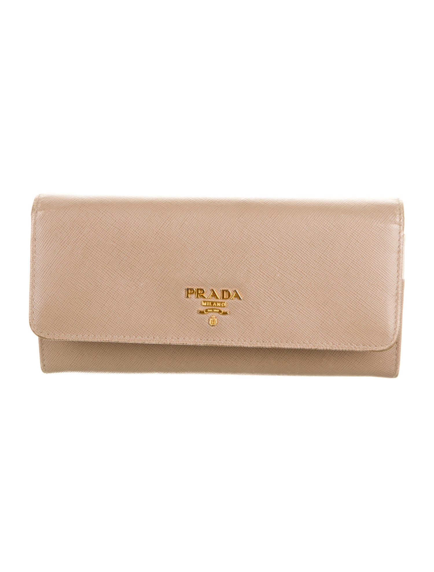 Prada Saffiano Lux Leather Continental Wallet
