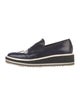 Prada Leather Lasercut Accents Loafers