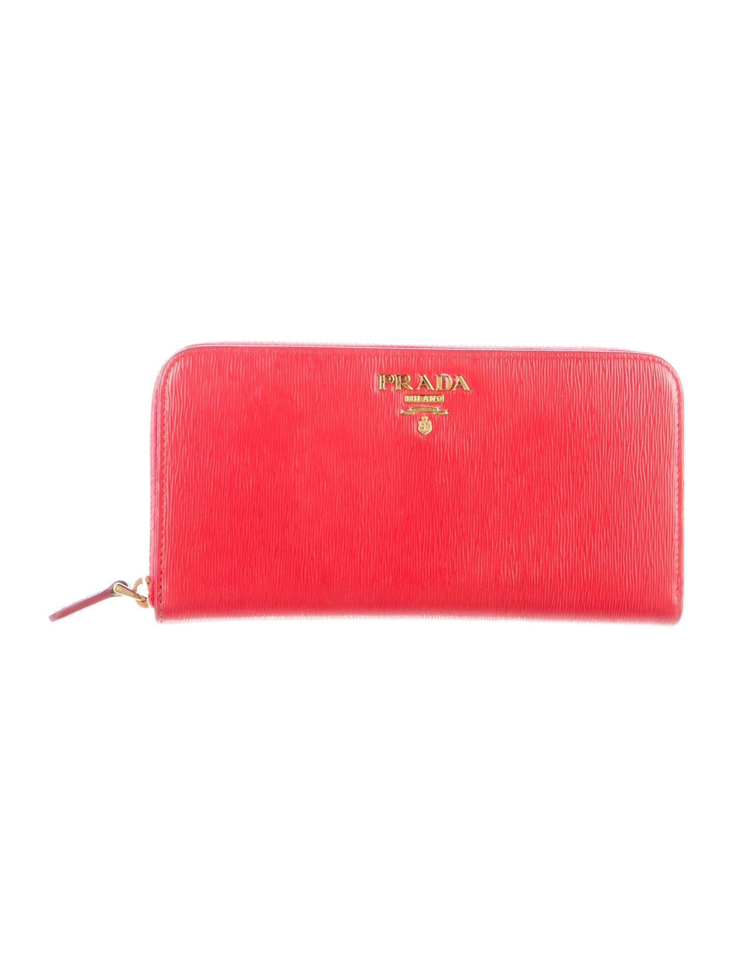 Prada Vitello Move Leather Continental Wallet
