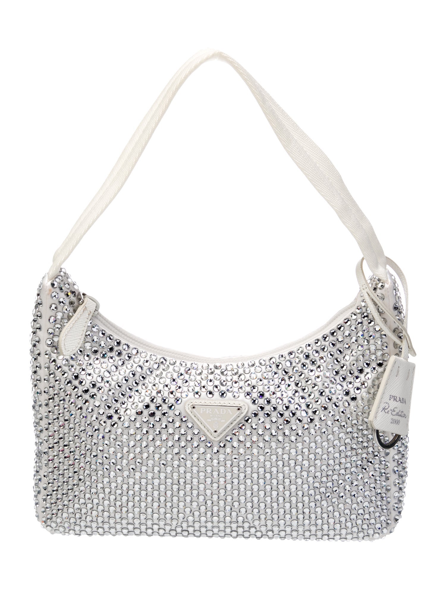 Prada Enameled Metal Triangle Re-Edition 2000 Mini