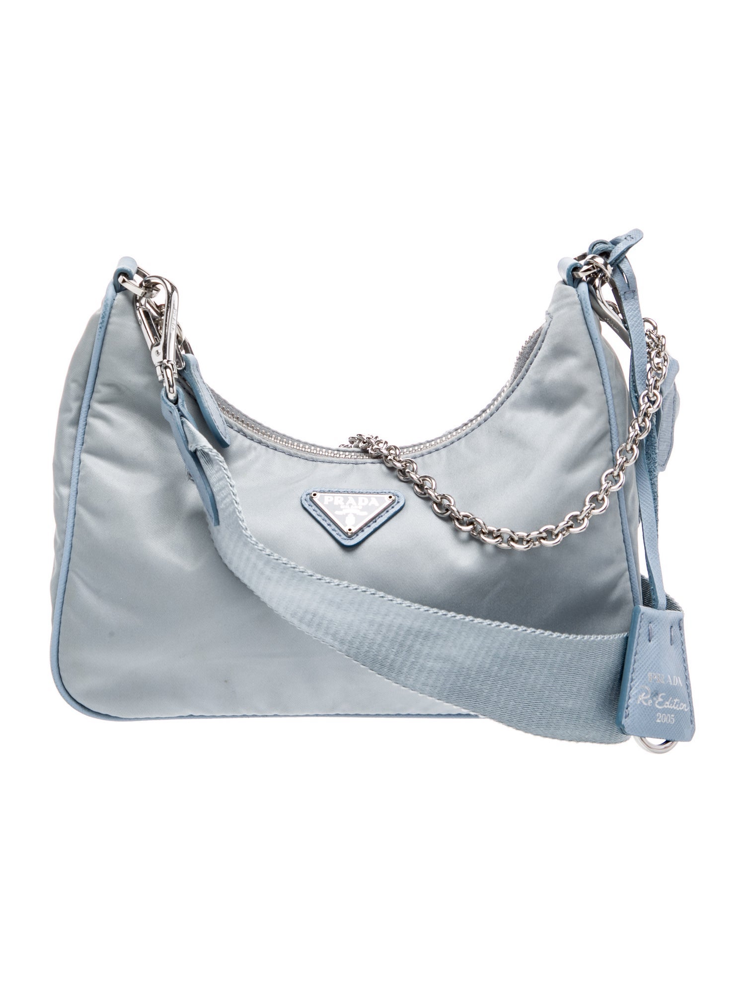 Prada Enameled Metal Triangle Re-Edition 2005