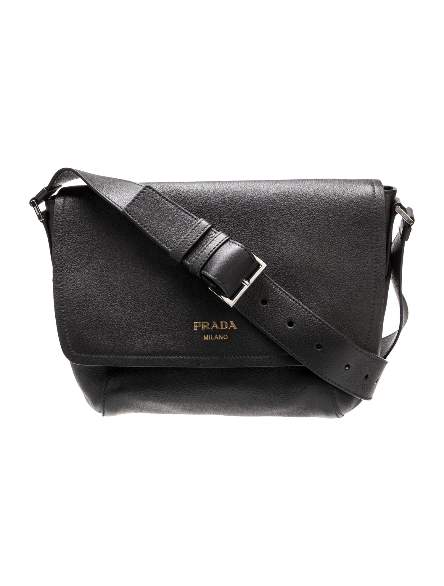 Prada Leather Messenger Bag