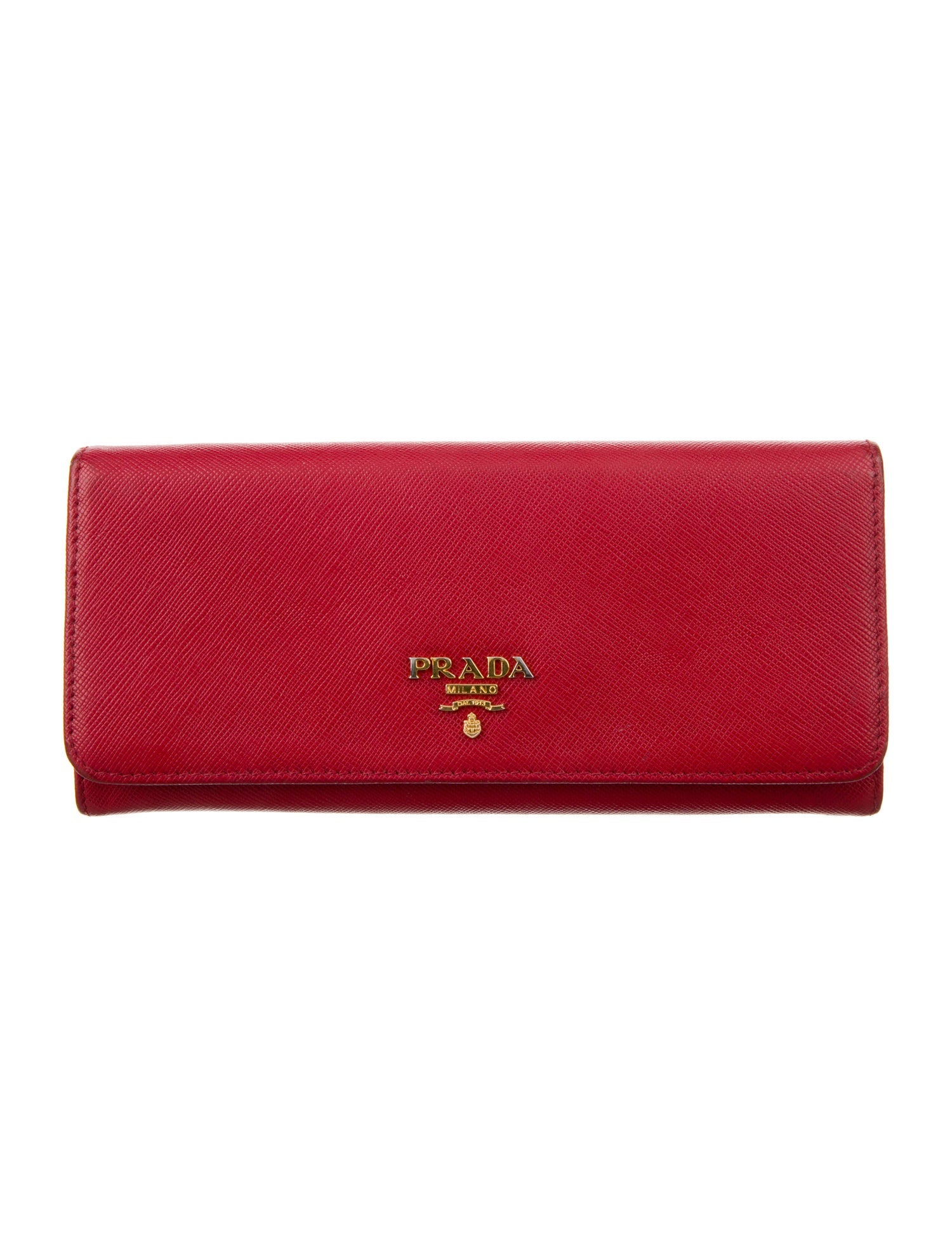 Prada Saffiano Metal Leather Continental Wallet