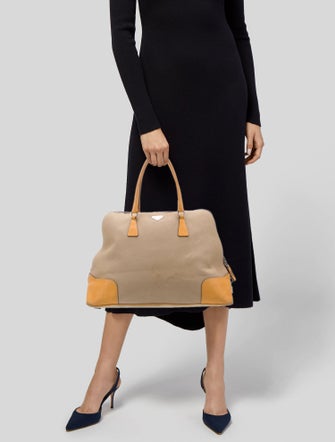 Prada Enameled Metal Triangle Dome