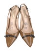 Prada Patent Leather Slingback Pumps
