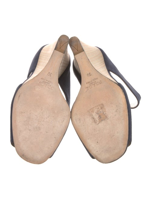 Prada Suede Colorblock Pattern Mules