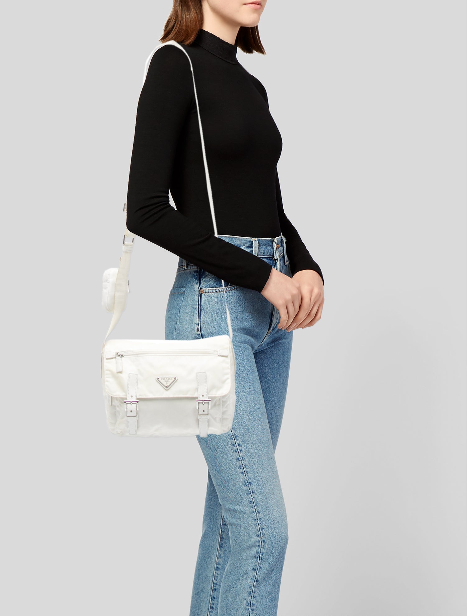 Prada Saffiano Leather Messenger Bag