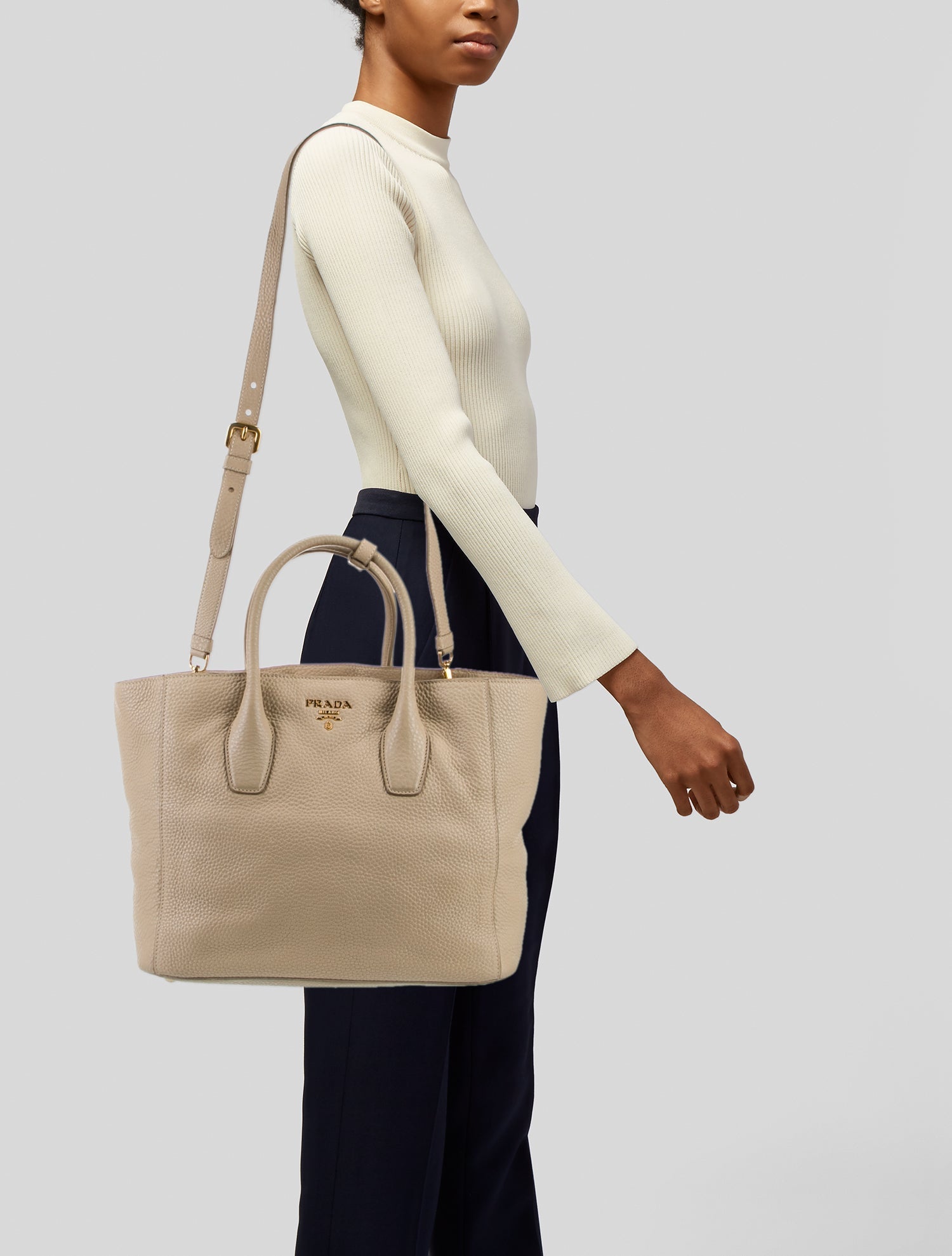 Prada Vitello Daino Leather Tote