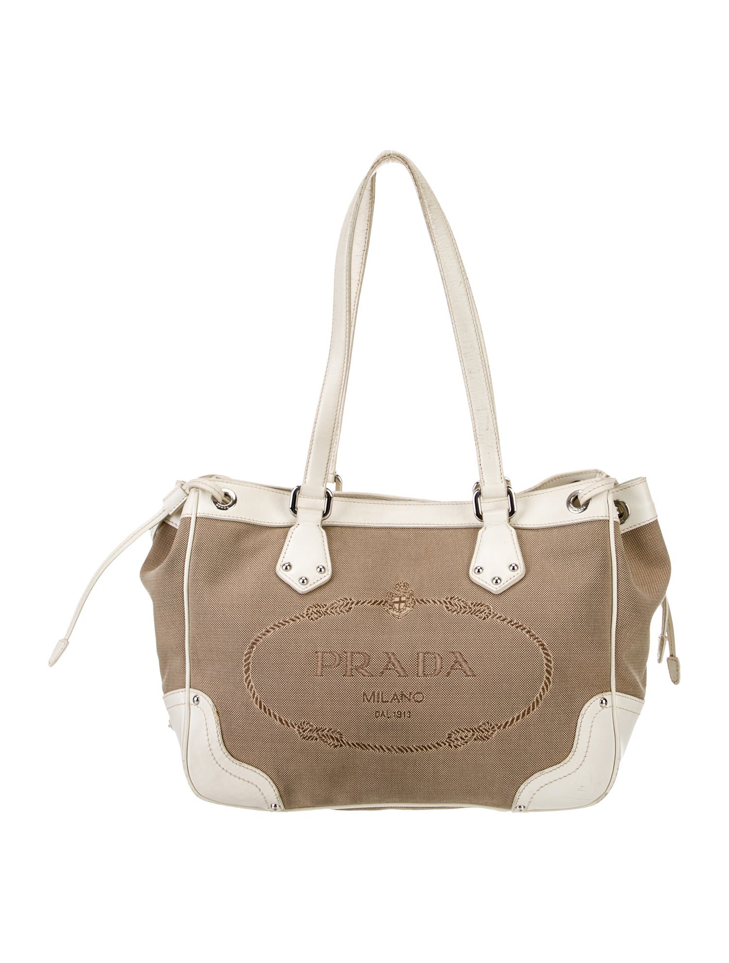 Prada Canvas Shoulder Bag