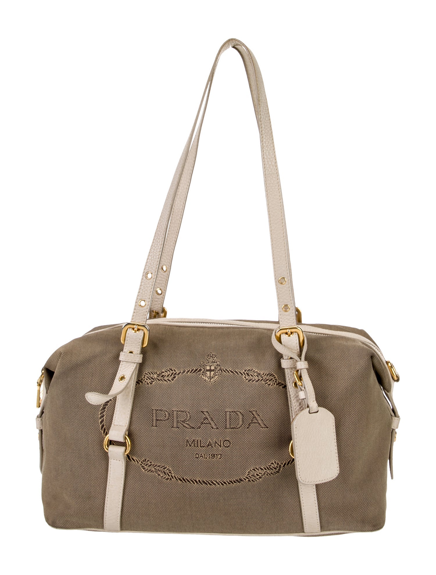 Prada Canvas Shoulder Bag