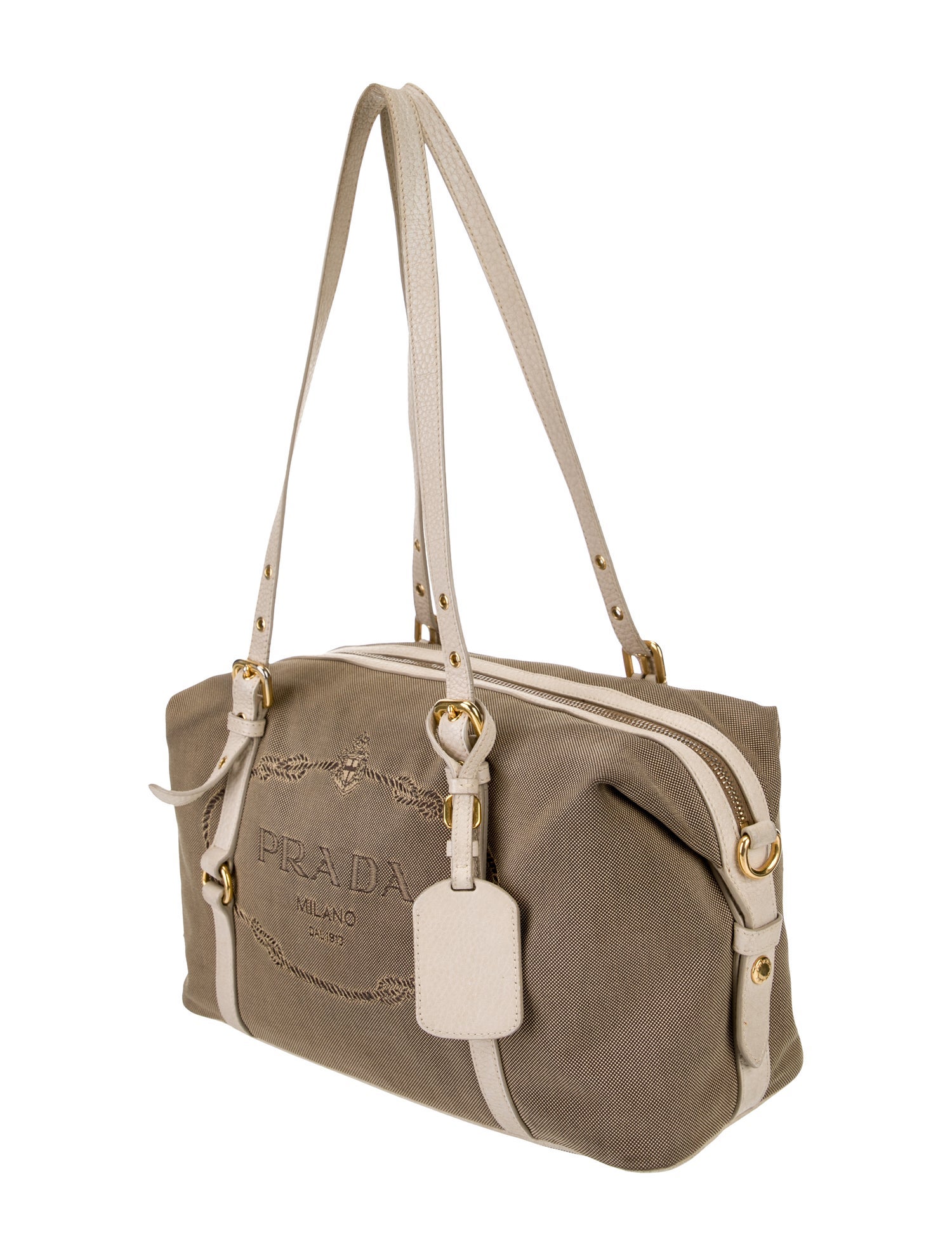 Prada Canvas Shoulder Bag