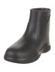 Prada Enameled Metal Triangle Rubber Rain Boots