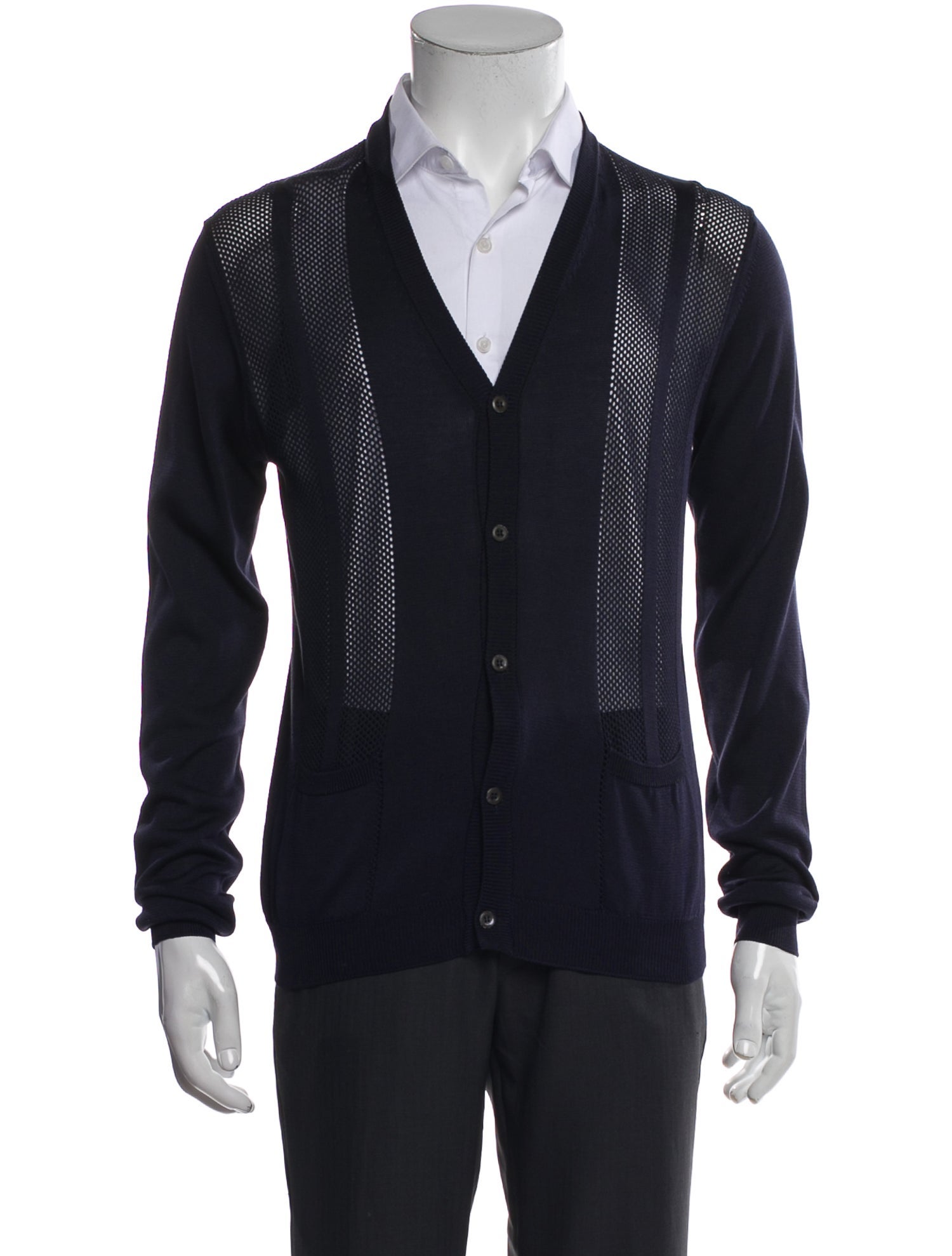Prada Late 2000's - Early 2010's V-Neck Cardigan