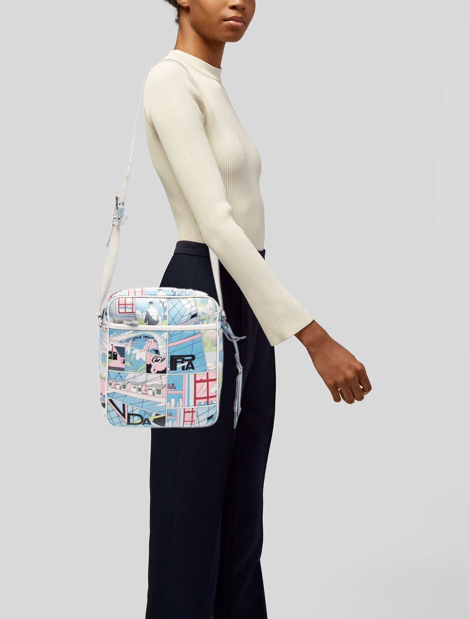 Prada Vitello Leather Comics