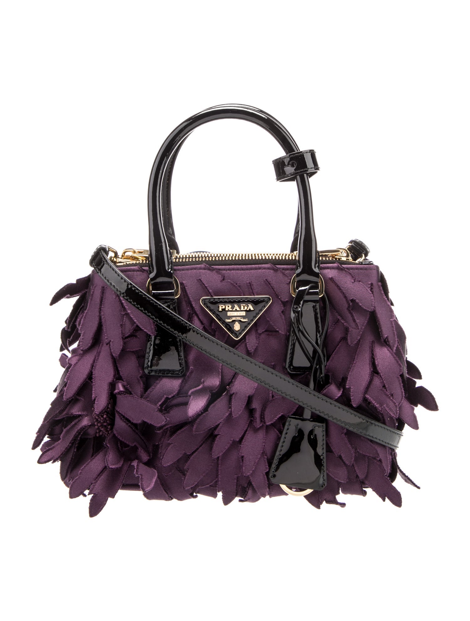 Prada Satin Galleria Double Zip Mini 2025