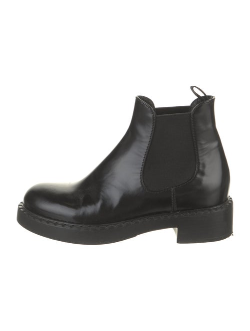 Prada Patent Leather Chelsea Boots