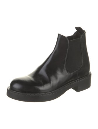 Prada Patent Leather Chelsea Boots