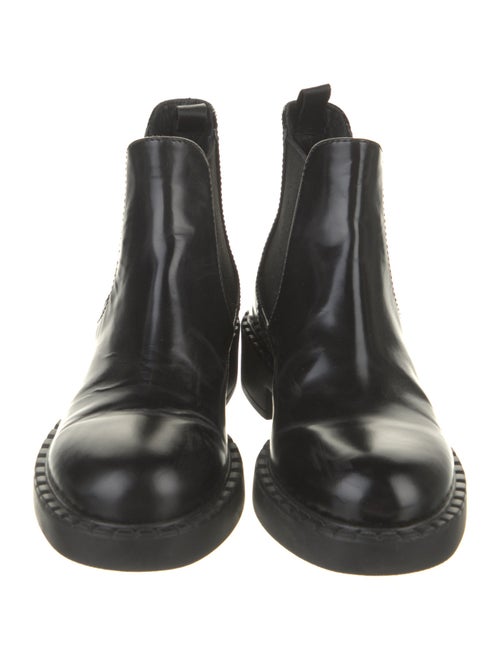 Prada Patent Leather Chelsea Boots