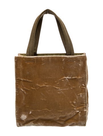 Prada Totes Enameled Metal Triangle Backpack