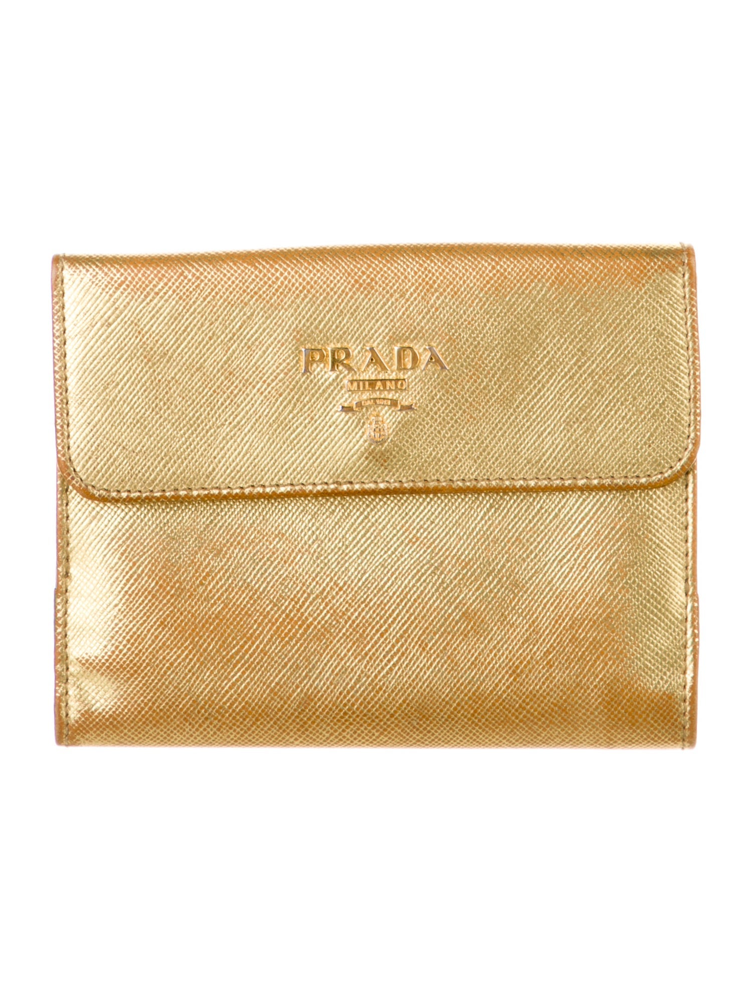 Prada Saffiano Metal Leather Wallet